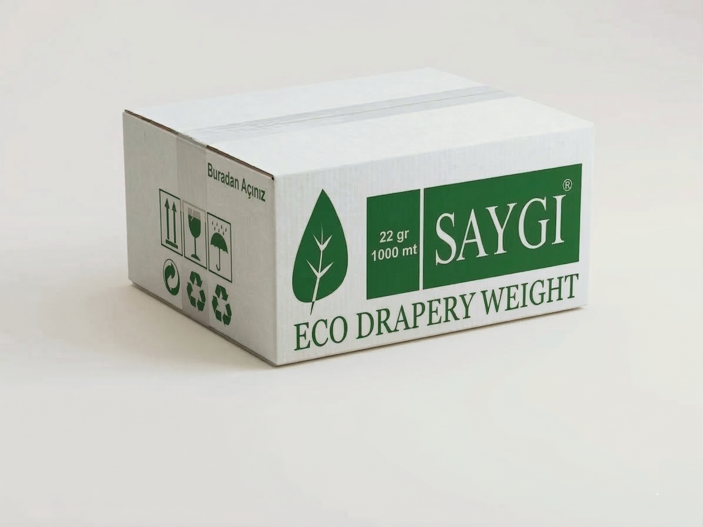 22 Gr ECO Perde Ağırlık Kurşunu — Çevre Dostu Lead Band